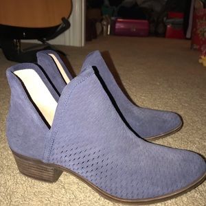 Lucky Brand navy blue booties